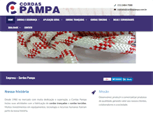 Tablet Screenshot of cordaspampa.com.br